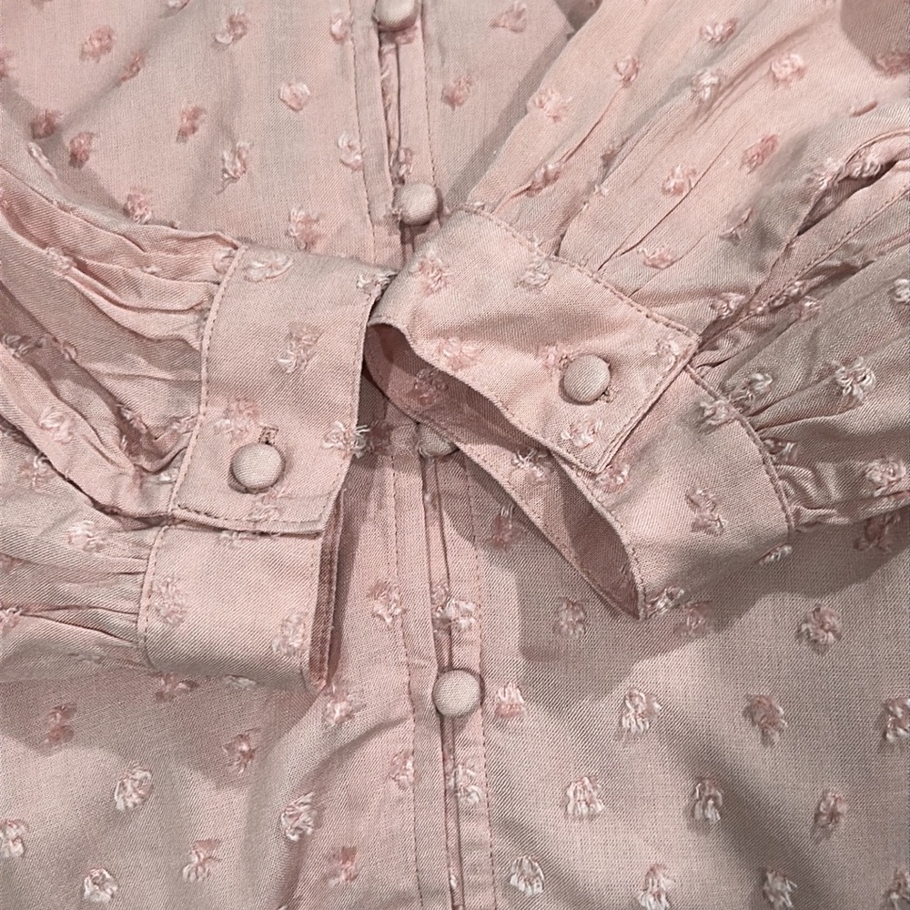 LOFT Clip Bow Blouse Size L - Picture 11 of 11